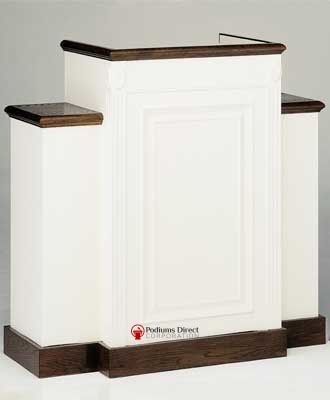 Church Wood Pulpit Colonial TWP-605-Church Solid Wood Pulpits, Podiums and Lecterns-Podiums Direct