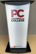 VH1 Standard Aluminum Lectern, Silver or Black Top