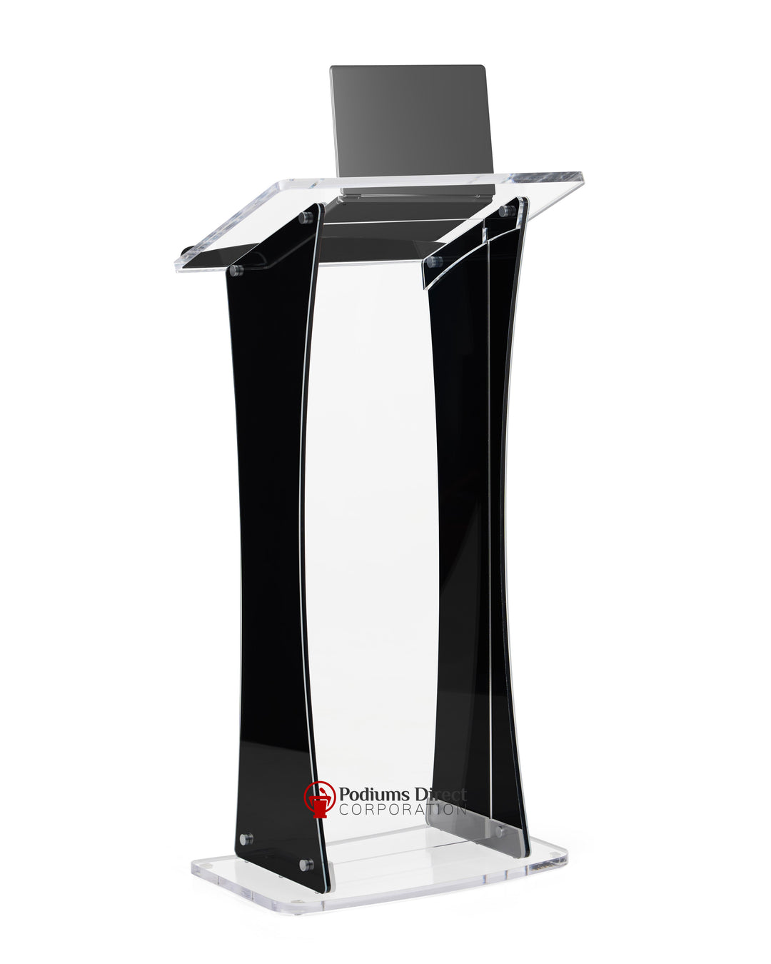 Acrylic Lectern with Portable Curved Design