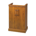 Solid Oak Grapevine Carved Single Pulpit: NO 501