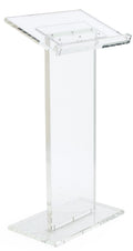 Clear Acrylic Lectern in 1-Inch Slab Acrylic
