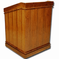 Handcrafted Solid Oak Multimedia Lectern: Heritage