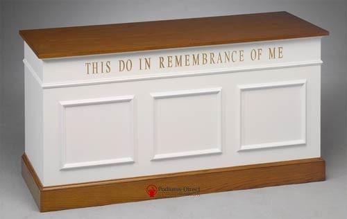 Church Pulpit Set NO 810W-Communion Table-Pulpit Sets-Podiums Direct