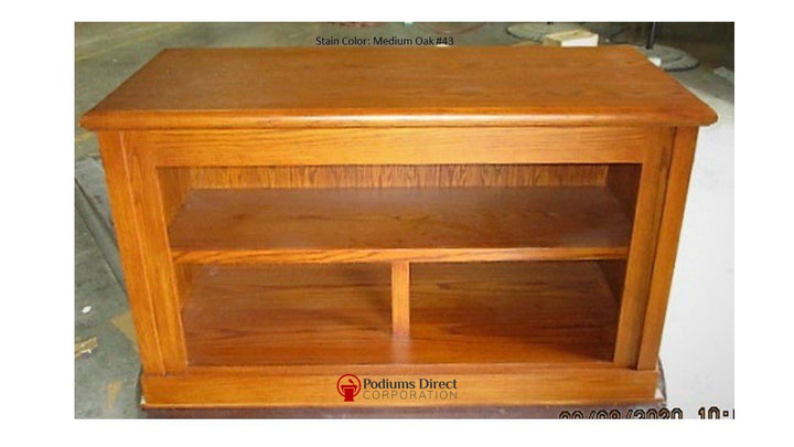 Communion Table TCT-105- Back Medium Oak 43-Communion Tables and Altars-Back-Podiums Direct