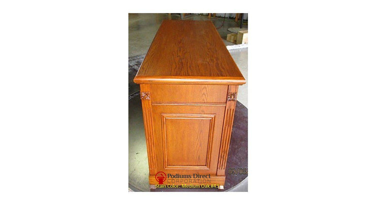 Communion Table TCT-105-Side Medium Oak 43-Communion Tables and Altars-Side-Podiums Direct