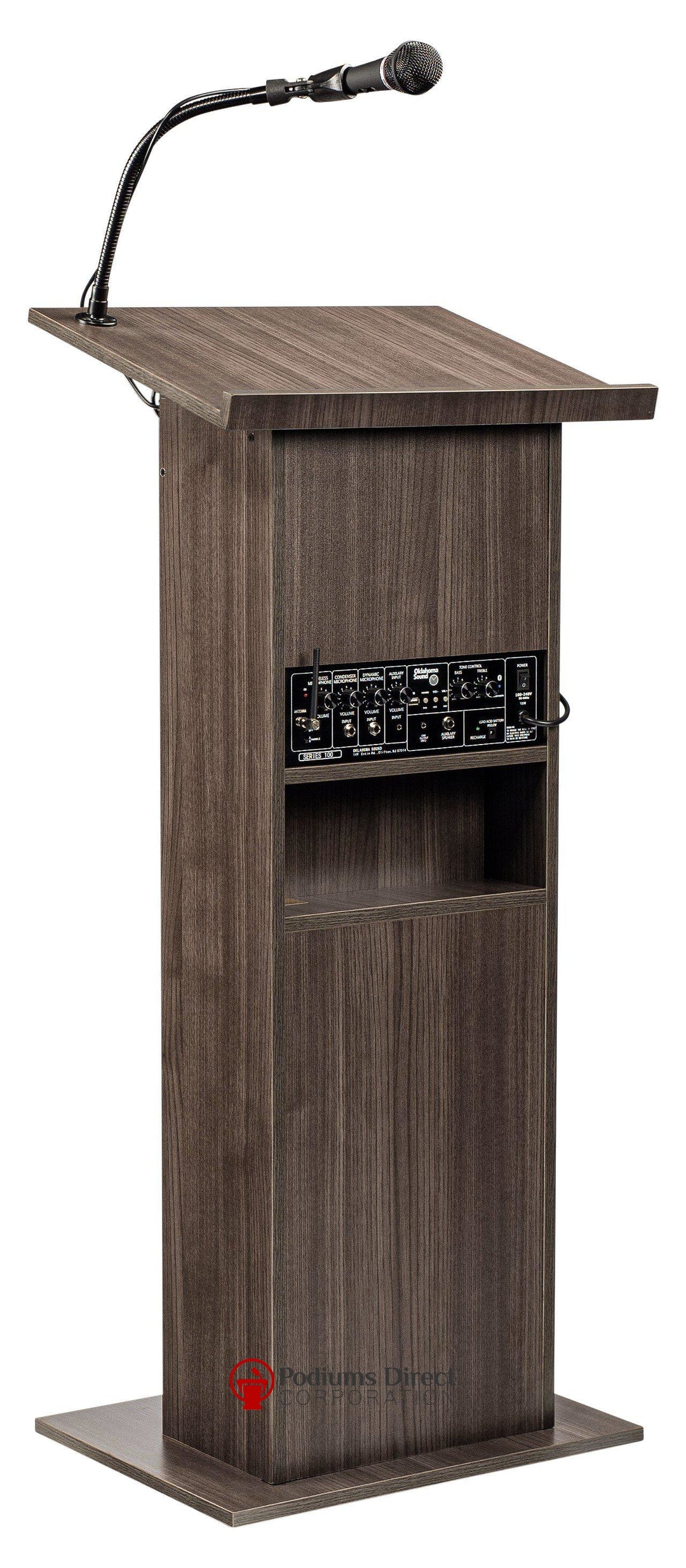 Sound Lectern 111PLS Oklahoma Sound Power Plus-Back Angle-Sound Podiums and Lecterns-Podiums Direct