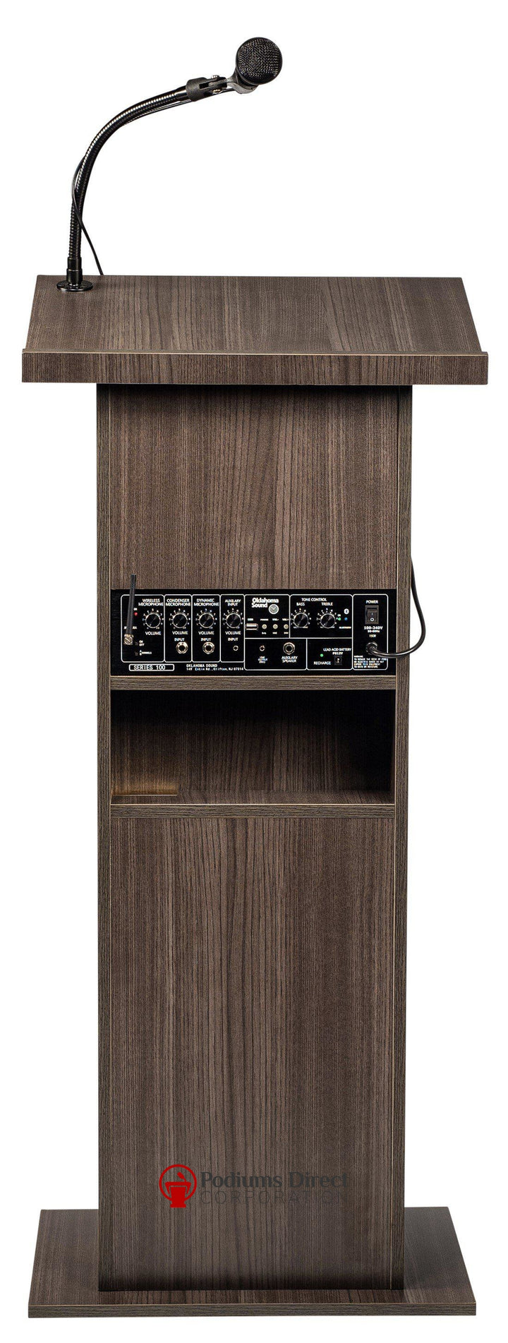 Sound Lectern 111PLS Oklahoma Sound Power Plus-Back-Sound Podiums and Lecterns-Podiums Direct