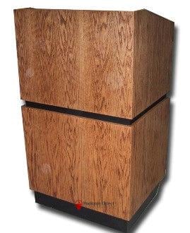 Handcrafted Solid Hardwood Lectern Landmark-Front-Handcrafted Solid Hardwood Pulpits, Podiums and Lecterns-Podiums Direct