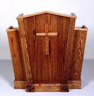 Church Wood Pulpit Victory Style V Shape with Fluting 300 - FREE SHIPPING!
