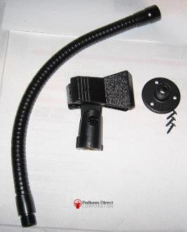 Screw On Flexible Mic Mounting Kit-Side View 2-Wireless Microphones and Lights, Podium and Lectern Options-Podiums Direct