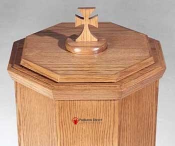 Baptismal Font NO 400-Top View-Tithe Boxes, Baptismal Font, Flower Stands, and Offering Tables-Podiums Direct