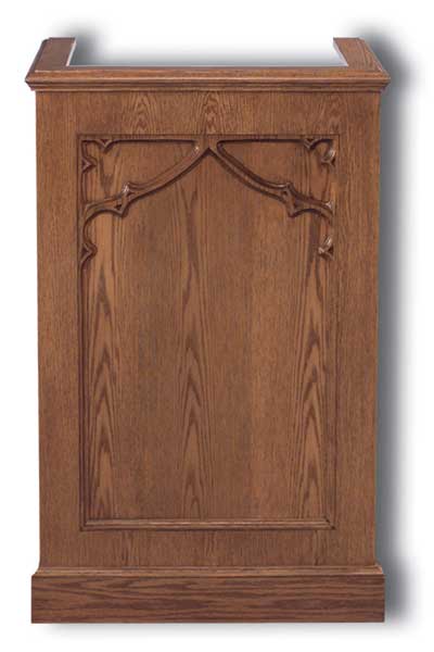 Church Wood Pulpit Single NO 201-Church Solid Wood Pulpits, Podiums and Lecterns-Podiums Direct