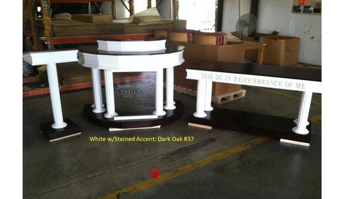 Church Pulpit Set Custom No. 5-Pulpit Sets-Podium Direct