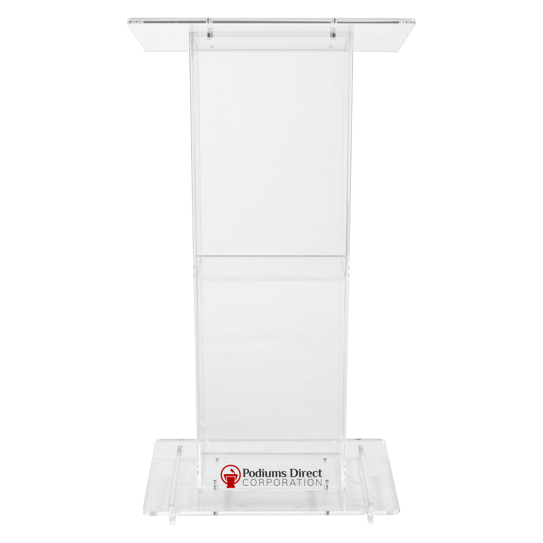 Acrylic Lectern Oklahoma Sound 401S-Acrylic Pulpits, Podiums and Lecterns-Podiums Direct