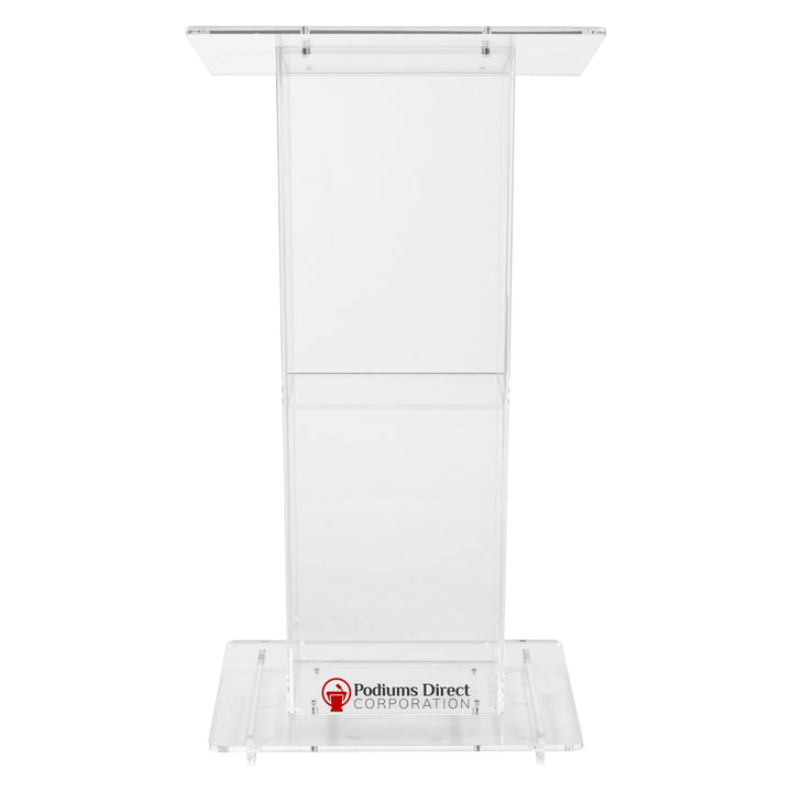 Acrylic Lectern Oklahoma Sound 401S-Acrylic Pulpits, Podiums and Lecterns-Podiums Direct