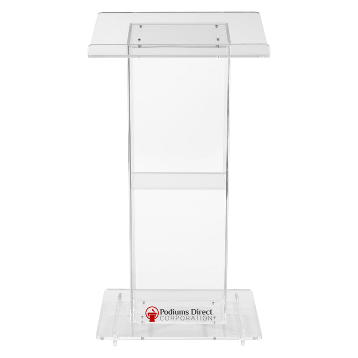 Acrylic Lectern Oklahoma Sound 401S-Back View 2-Acrylic Pulpits, Podiums and Lecterns-Podiums Direct