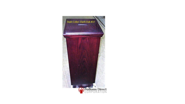 Tithe Box NO 40 Tithe/Prayer Box-Front  Dark Oak 37-Tithe Boxes, Baptismal Font, Flower Stands, and Offering Tables-Podiums Direct