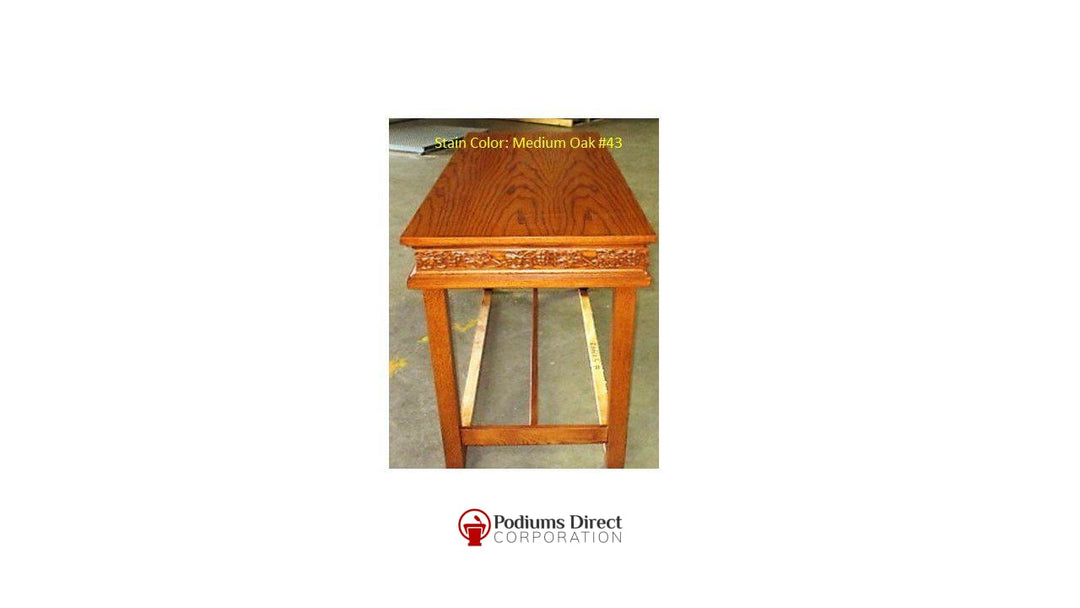 Communion Table NO 505-Side Medium Oak 43-Communion Tables and Altars-Podiums Direct