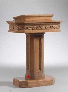 Church Wood Pulpit Pedestal NO 5402-Church Solid Wood Pulpits, Podiums and Lecterns-Podiums Direct