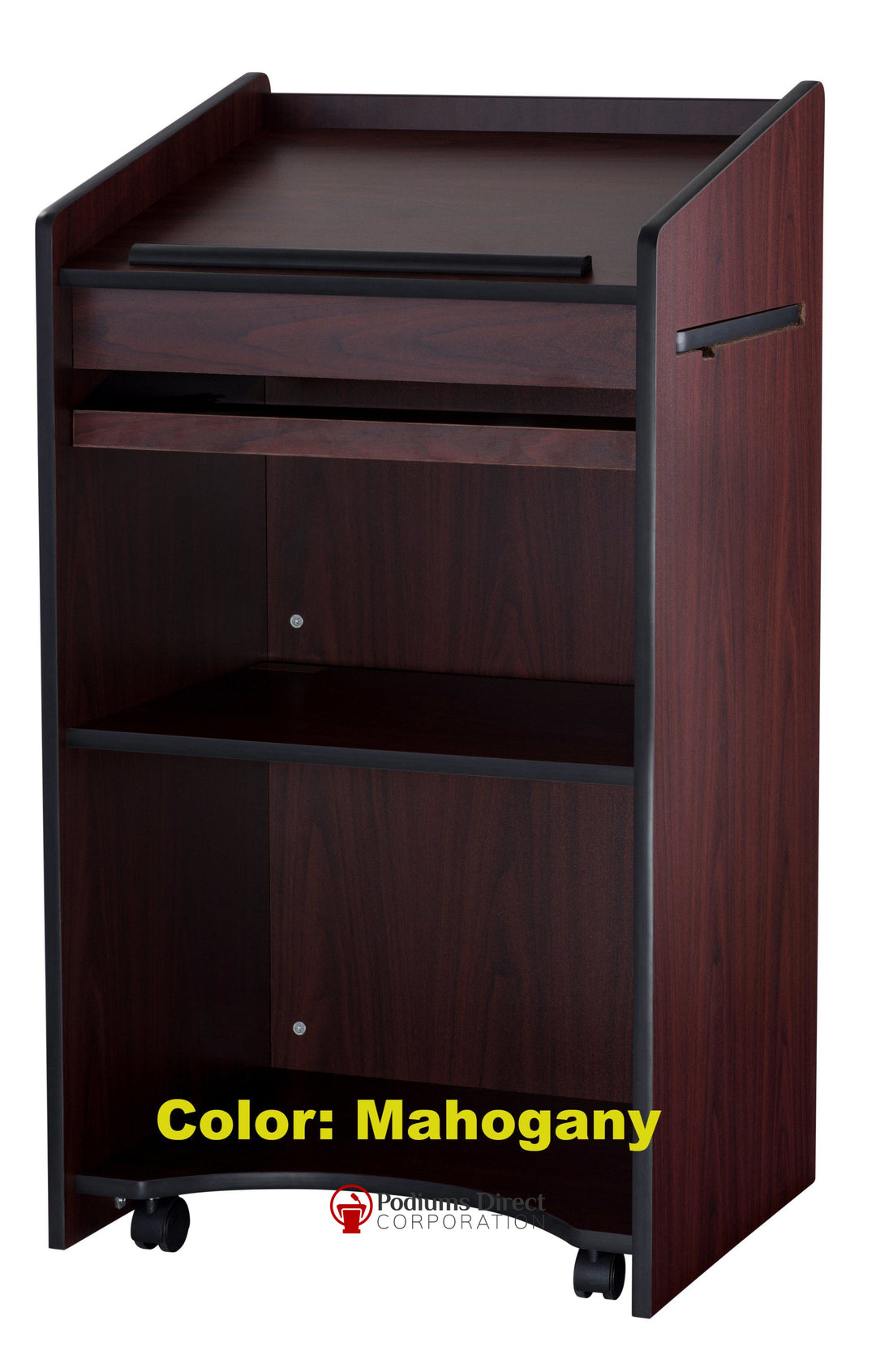 Non Sound Lectern 600 Oklahoma Sound Aristocrat with Keyboard Tray-Back ViewNon Sound Podiums and Lecterns-Podiums Direct