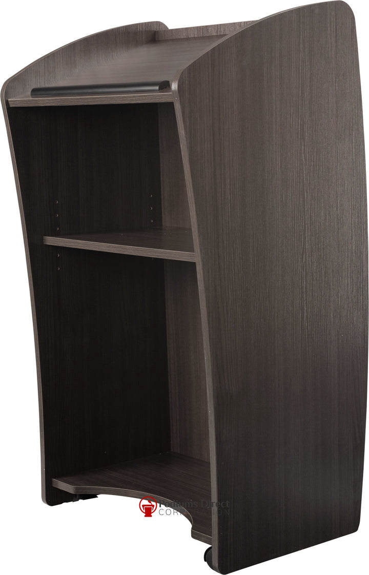 Non Sound Lectern 611 Oklahoma Sound Vision-Back Angle View Riverwood-Non Sound Podiums and Lecterns-Podiums Direct