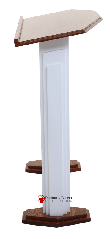 Wood with Acrylic Pulpit 701W Proclaimer-Side View-Wood With Acrylic Pulpits, Podiums and Lecterns-Podiums Direct