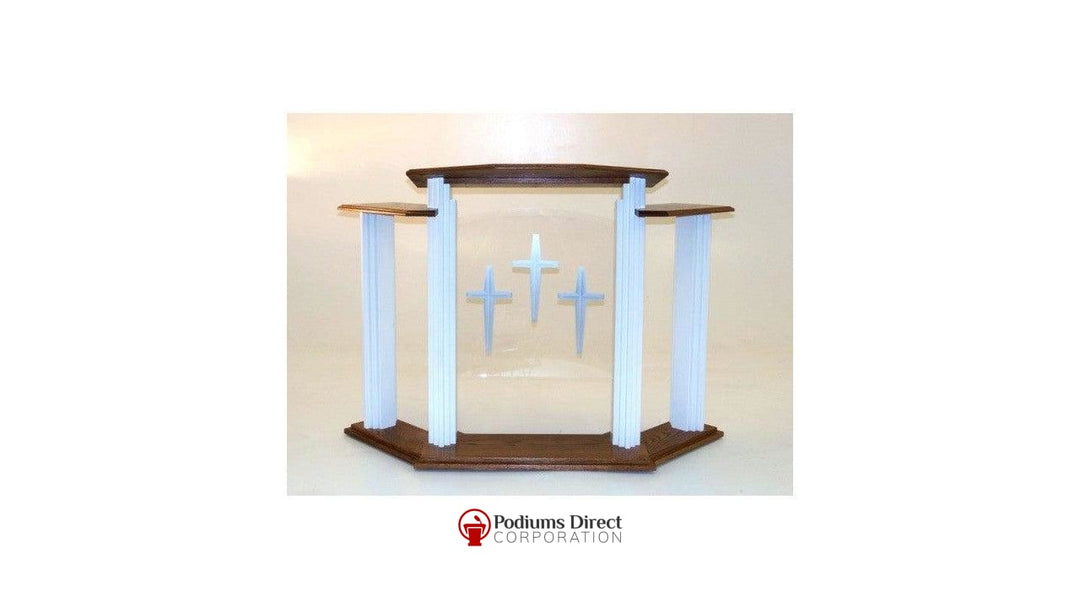 Church Pulpit Set 702W Pulpit Sets-702W Pulpit-Podiums Direct