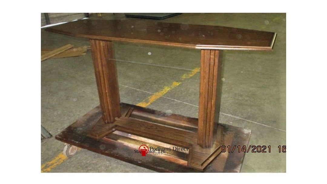 Communion Table 705 Proclaimer Acrylic and Wood Style-Angle 126-Communion Tables and Altars-Podiums Direct