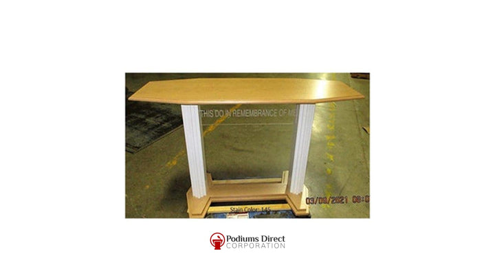 Church Pulpit Set 702W Pulpit Sets-705W Communion Table-Podiums Direct