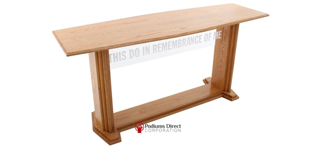 Communion Table 707 Proclaimer Acrylic and Wood Style-Angle View-Communion Tables and Altars-Podiums Direct