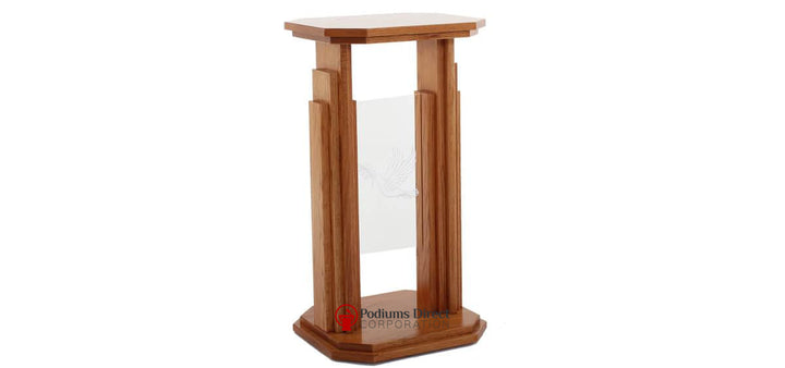 Flower Stands 708 Proclaimer-Angle View-Tithe Boxes, Baptismal Font, Flower Stands, and Offering Tables-Podiums Direct