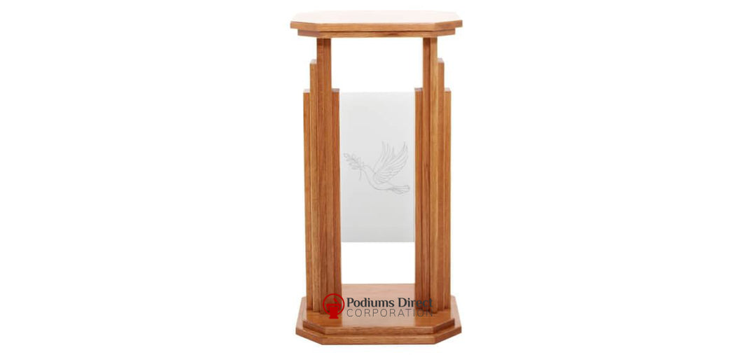 Flower Stands 708 Proclaimer-Front View-Tithe Boxes, Baptismal Font, Flower Stands, and Offering Tables-Podiums Direct