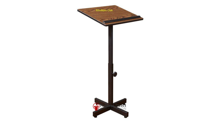Portable Presentation Lectern 70 Oklahoma Sound-Medium Oak-Portable Presentation Lecterns-Podiums Direct
