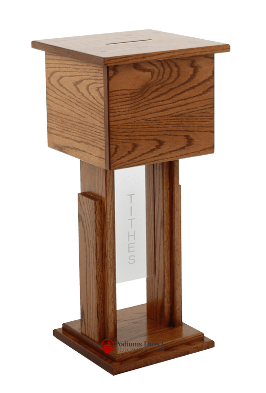 Tithe Box 719 Tithe/Prayer Box-Tithe Boxes, Baptismal Font, Flower Stands, and Offering Tables-Podiums Direct