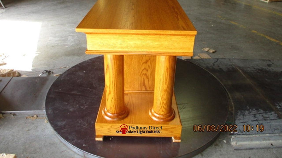 Communion Table Custom 810-Side All Stain Light Oak 35-Communion Tables and Altars-Podiums Direct