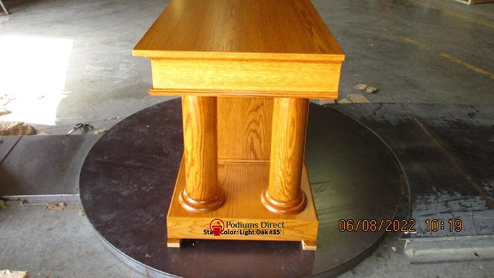 Communion Table Custom 810-Side All Stain Light Oak 35-Communion Tables and Altars-Podiums Direct