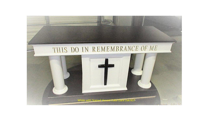 Communion Table Custom 810-Front-Communion Tables and Altars-Podiums Direct
