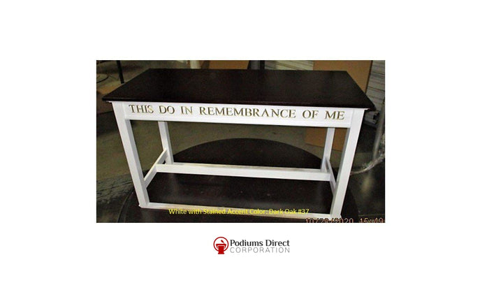 Communion Table NO 815-Communion Tables and Altars-Front View-Podiums Direct