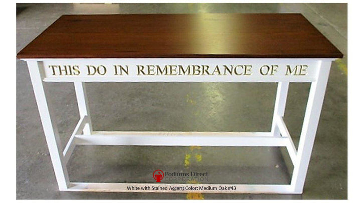 Communion Table NO 815-Communion Tables and Altars-Front-Podiums Direct