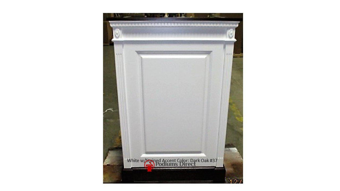 Church Wood Pulpit Single NO 821-Front-Church Solid Wood Pulpits, Podiums and Lecterns-Podiums Direct