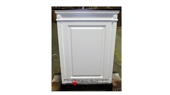 Church Wood Pulpit Single NO 821-Front-Church Solid Wood Pulpits, Podiums and Lecterns-Podiums Direct