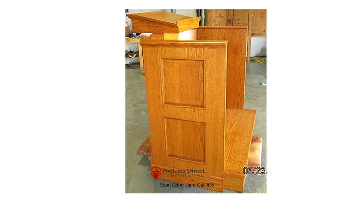Church Wood Pulpit Custom No 1-Church Solid Wood Pulpits, Podiums and Lecterns-Side-Podiums Direct