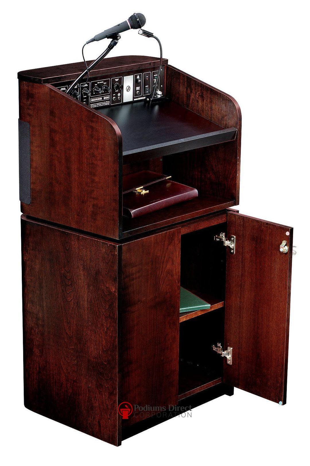 Sound Lectern 950/901 Oklahoma Sound Versatile & Portable-Side/Back View-Sound Podiums and Lecterns-Podiums Direct