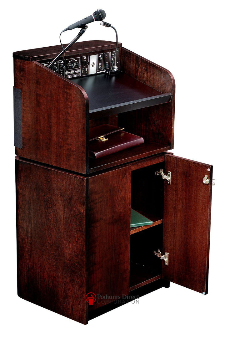 Sound Lectern 950/901 Oklahoma Sound Versatile & Portable-Side/Back View-Sound Podiums and Lecterns-Podiums Direct