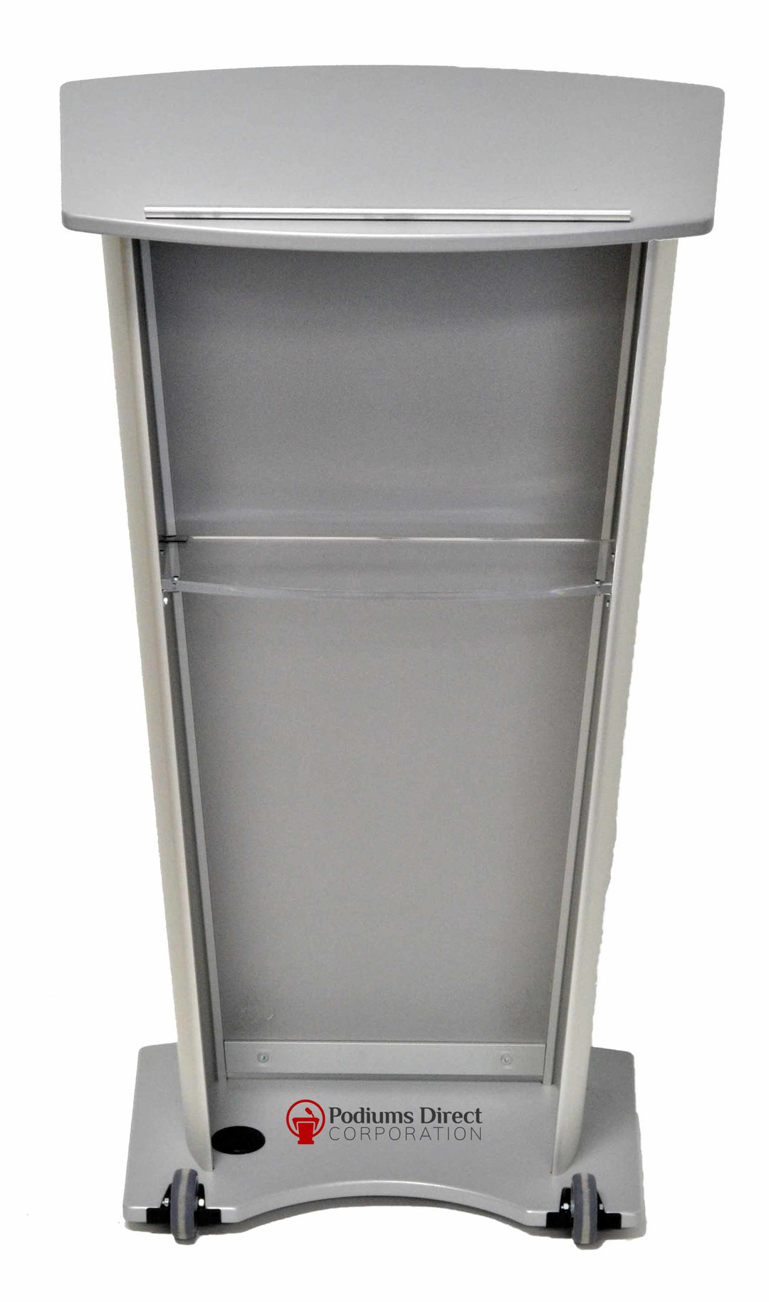 Contemporary Lecterns and Podium VH1 Standard Aluminum Lectern-Back-Contemporary Lecterns and Podiums-Podiums Direct