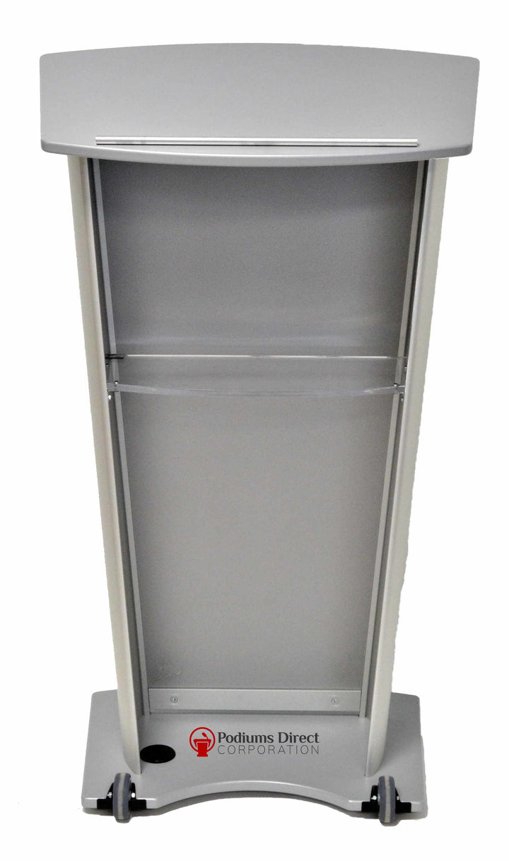 Contemporary Lecterns and Podium VH1 Standard Aluminum Lectern-Back-Contemporary Lecterns and Podiums-Podiums Direct