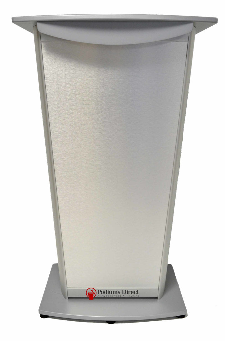 Contemporary Lecterns and Podium VH1 Standard Aluminum Lectern-Front-Contemporary Lecterns and Podiums-Podiums Direct