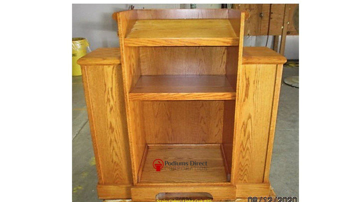 Church Wood Pulpit TWP-105-Back-Church Wood Pulpits, Podiums and Lecterns-Podiums Direct