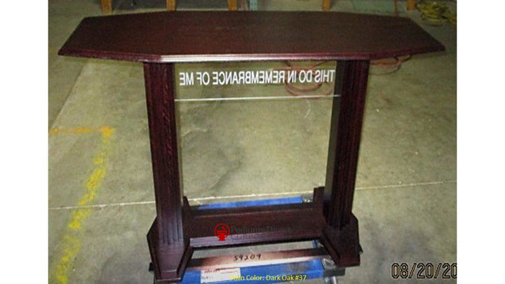 Communion Table 705 Proclaimer Acrylic and Wood Style-Back-Communion Tables and Altars-Podiums Direct