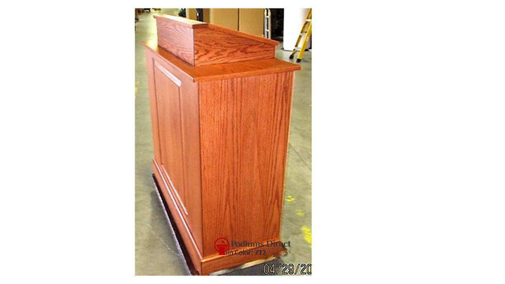 Handcrafted Solid Hardwood Lectern Colonial-Side-712-Handcrafted Solid Hardwood Pulpits, Podiums and Lecterns-Podiums Direct